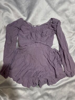 Altar'd State Lavender Eyelet Skirt